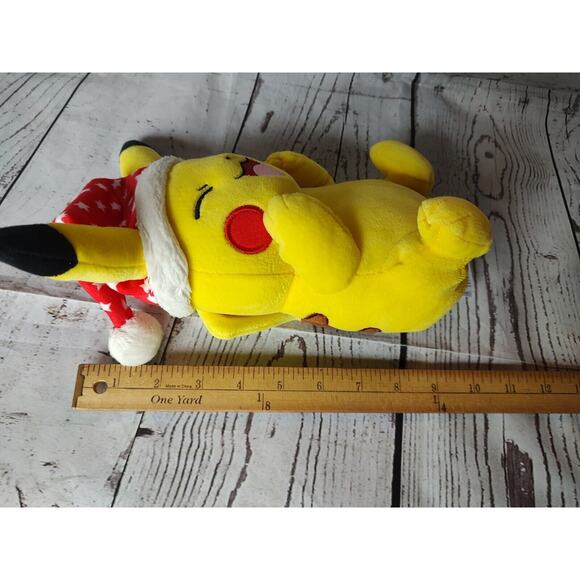 Pikachu Plush With Santa Hat Christmas Pokemon - Picture 8 of 8